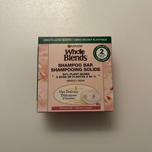 NEW Garnier Haircare Whole Blends Oat Delicacy Softening Shampoo Bar 60g